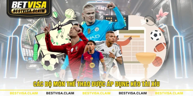 Các bộ môn thể thao được áp dụng kèo tài xỉu