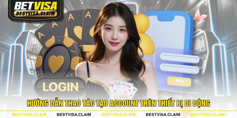 Hướng dẫn thao tác tạo account trên thiết bị di động
